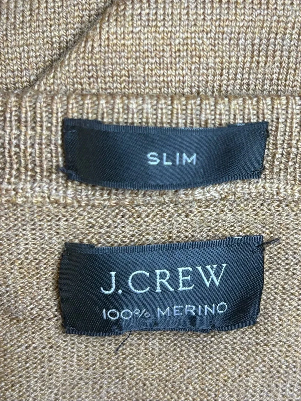 J. Crew Men's V-Neck Sweater in Chestnut Brown